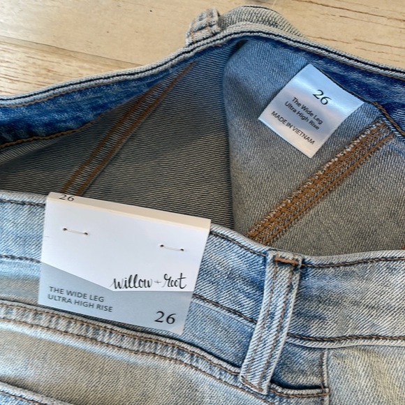 NWT Willow & Root The wide leg ultra high rise jeans - Picture 8 of 10
